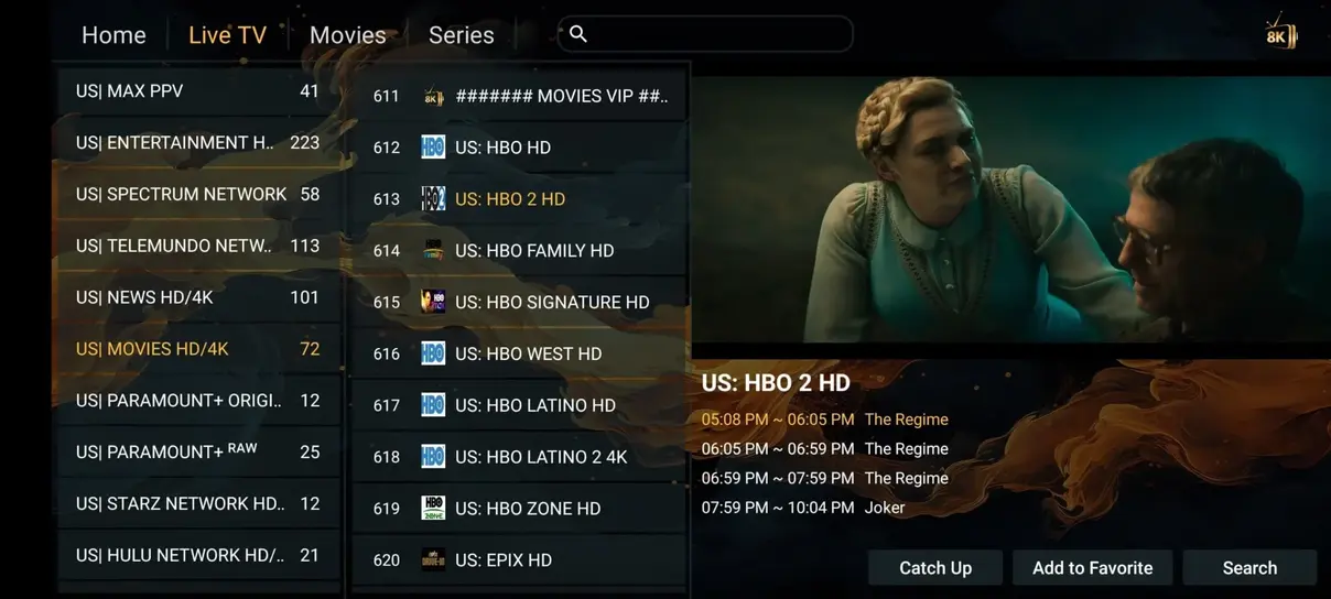 VoodIPTV zendercategorieen voor Nederlandse huishoudens afbeelding
