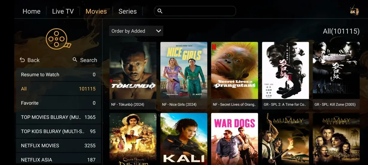 VoodIPTV zendercategorieen voor Nederlandse huishoudens afbeelding